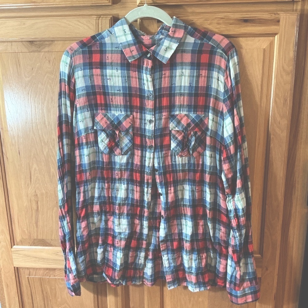 Barbour Plaid Button-Down Shirt USA 10